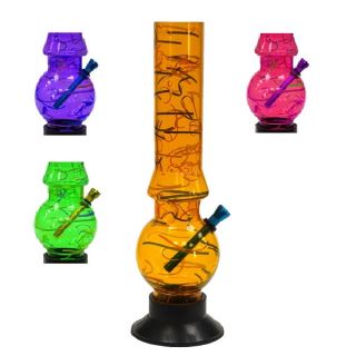 Bong Plastico Ice Serpentina Burbuja 30 cm