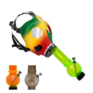 16672 - Bong Plastico Mascara Gas Rasta
