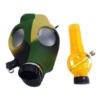 Bong Plastico Mascara de Gas camuflaje