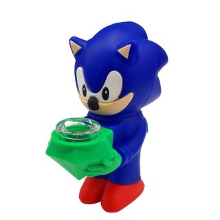 32173F - Bong Silicona & Glass Bowl Hedgehog 12.5x8 cm.