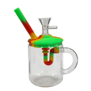 32202B - Bong Silicona & Glass Bowl Mug 14 cm.