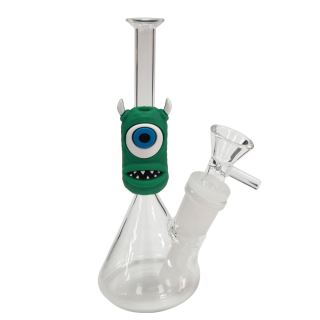 32173C - Bong Silicona & Glass Monster Eye 13x8 cm.