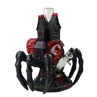 32253A - Bong Silicone & Glass Bowl Spider Castle 26 cm.