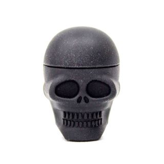 19637 - Bote Silicona  6 ml. Black Skull 25x30 mm. 10 ud.