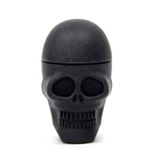 19586 - Bote Silicona 25 ml. Black Skull 35x55 mm. Pack 10 ud.