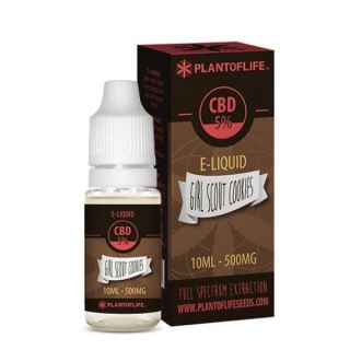 CBD E-Liquid Plant of Life Girlscout Cookies 10 ml. 5%.