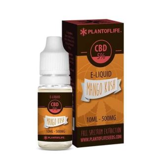 CBD E-Liquid Plant of Life Mango Kush 10 ml. 5%.