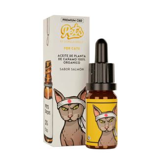 19438 - CBD Oil  Gorilla Grillz Pets Cats Salmon 3 % - 10 ml.