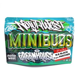 25389 - Cañamo Cbd Naturwest  Mini Buds  Black Panther 10 gr.