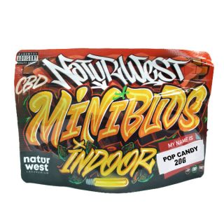 25496 - Cañamo Cbd Naturwest  Mini Buds Indoor Pop Candy 20 gr.
