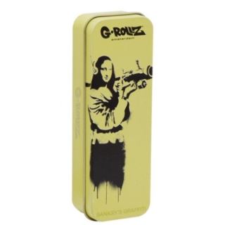 17696A - Cajita Metal Banksy's Graffiti 12x4x2.5 cm. Gioconda