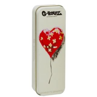 17696C - Cajita Metal Banksy's Graffiti 12x4x2.5 cm. Heart