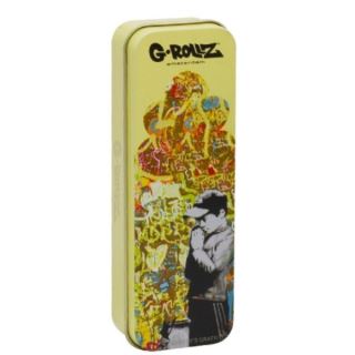 17696 - Cajita Metal Banksy's Graffiti 12x4x2.5 cm. Kid #1