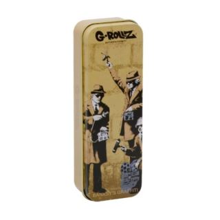 17697 - Cajita Metal Banksy's Graffiti 12x4x2.5 cm. Spies