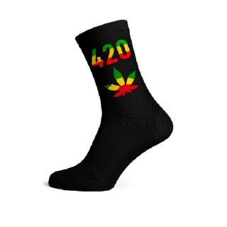 16617 - Calcetines Cannabicos 420 Rasta Hombre