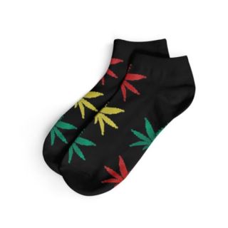 Calcetines Cannabicos Hombre  Cortos Rasta