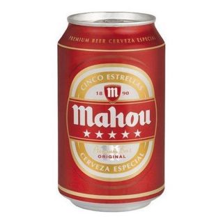 6298B - Camuflaje Lata Cerveza Mahou 5 Estrellas