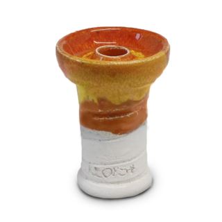 Cazoleta Shisha Ceramica Orange & White