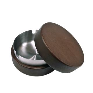 Cenicero Acero Inox. & Madera 90 mm.