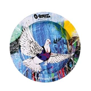 31231A - Cenicero Metal Banksy Graffiti Save Peace 13.5 cm.