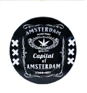 Cenicero Metal Basic Amsterdan Good Times 13.5 cm.