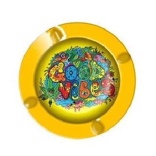 31211 - Cenicero Metal Basic Good Vibes 13.5 cm.