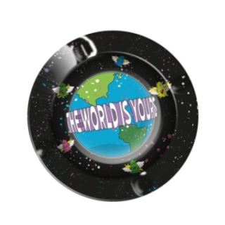 31219 - Cenicero Metal Basic The World 13.5 cm.