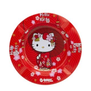 Cenicero Metal Hello Kitty Kimono Red 13.5 cm.