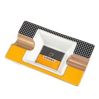 31273B - Cenicero Porcelana Cohiba 16x9 cm.