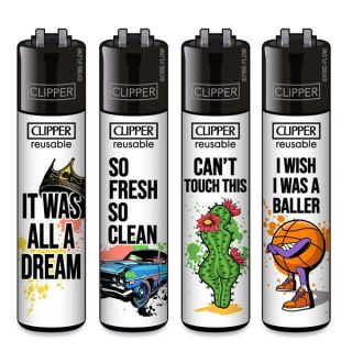 34270C - Clipper     Classic 48 ud. HipHop Slogan #2