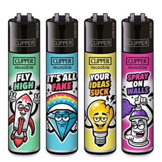 34844 - Clipper     Classic 48 ud. Snappy Slogan