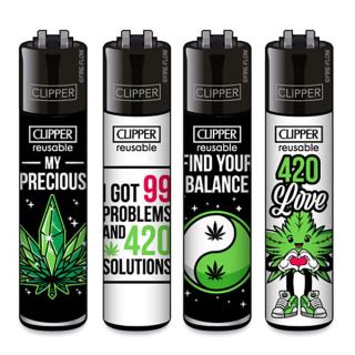 34216A - Clipper     Classic 48 ud. Weed Slogan #13