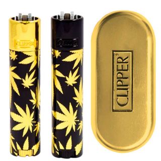 CCS019 - Clipper   Metal Classic  Leaves Gold 2 ud.