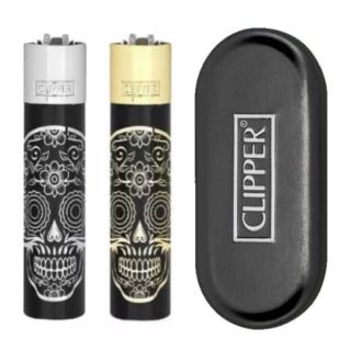 34229 - Clipper   Metal Classic  Mexican Skull 2 ud,