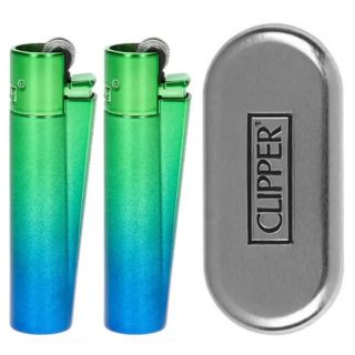 34319A - Clipper   Metal Classic Gradient Peacok 2 ud.