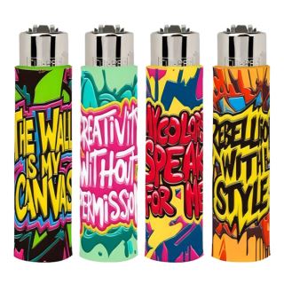 34353A - Clipper  Funda Goma Graffity Spirit 30 ud.