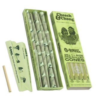Cones G-Rollz 1.1/4 - 25 ud. Cheech & Chong Organic Hemp