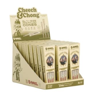 Cones G-Rollz 1.1/4 - 6 ud. x 24 Blisters Cheech & Chong Organic Hemp
