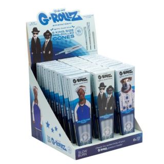 Cones G-Rollz K.S. 6 ud. x 24 Blisters Pets Rock Lightly Dyed Blue