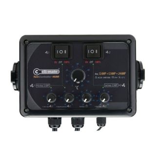 Controlador Climate  Twin Controller Humedad Temperatura  + Vel. Mín. 12+12 Amp