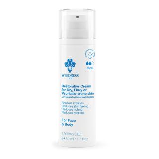 20869D - Crema Cbd 1.500 mg. 50 ml. Piel Seca Descamada & Psoriasis Weedness