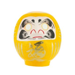 23517D - Daruma Tradicional Amarillo 12 cm. Prosperidad