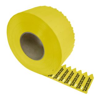 6934 - Etiqueta Pincho 17 x 80 mm. Personalizada Amarillo 3.000 u.