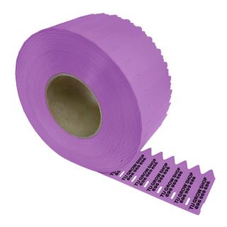 6938 - Etiqueta Pincho 17 x 80 mm. Personalizada Morado 3.000 u.