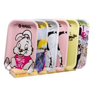 16921 - .Expositor Bambu Bandeja Metal 27x16