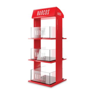 24805E - Expositor Mecheros 38x16x15 cm. Narcos