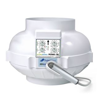 27176 - Extractor PK 200 mm. 1350 m3  EC-THC Tempratura & Humedad Control
