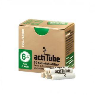 Filtros Acti Tube  Extra Slim 6 mm. 50 u.