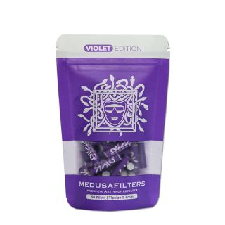 Filtros Medusa Supreme Carbon Activo Organic Violet 6 mm. 50 ud.