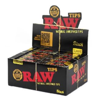 Filtros Raw  Tips Black 18x60 mm. 50 ud.